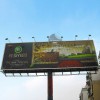 Large Size Outdoor Advertising prism Tri-vision rotating Billboard With pole