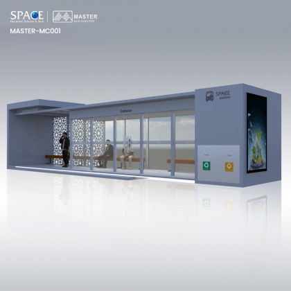 View larger image Add to Compare Share Smart Air Conditioned Bus Stop Display Advertising Bus Shelter