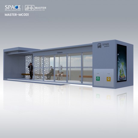 View larger image Add to Compare Share Smart Air Conditioned Bus Stop Display Advertising Bus Shelter